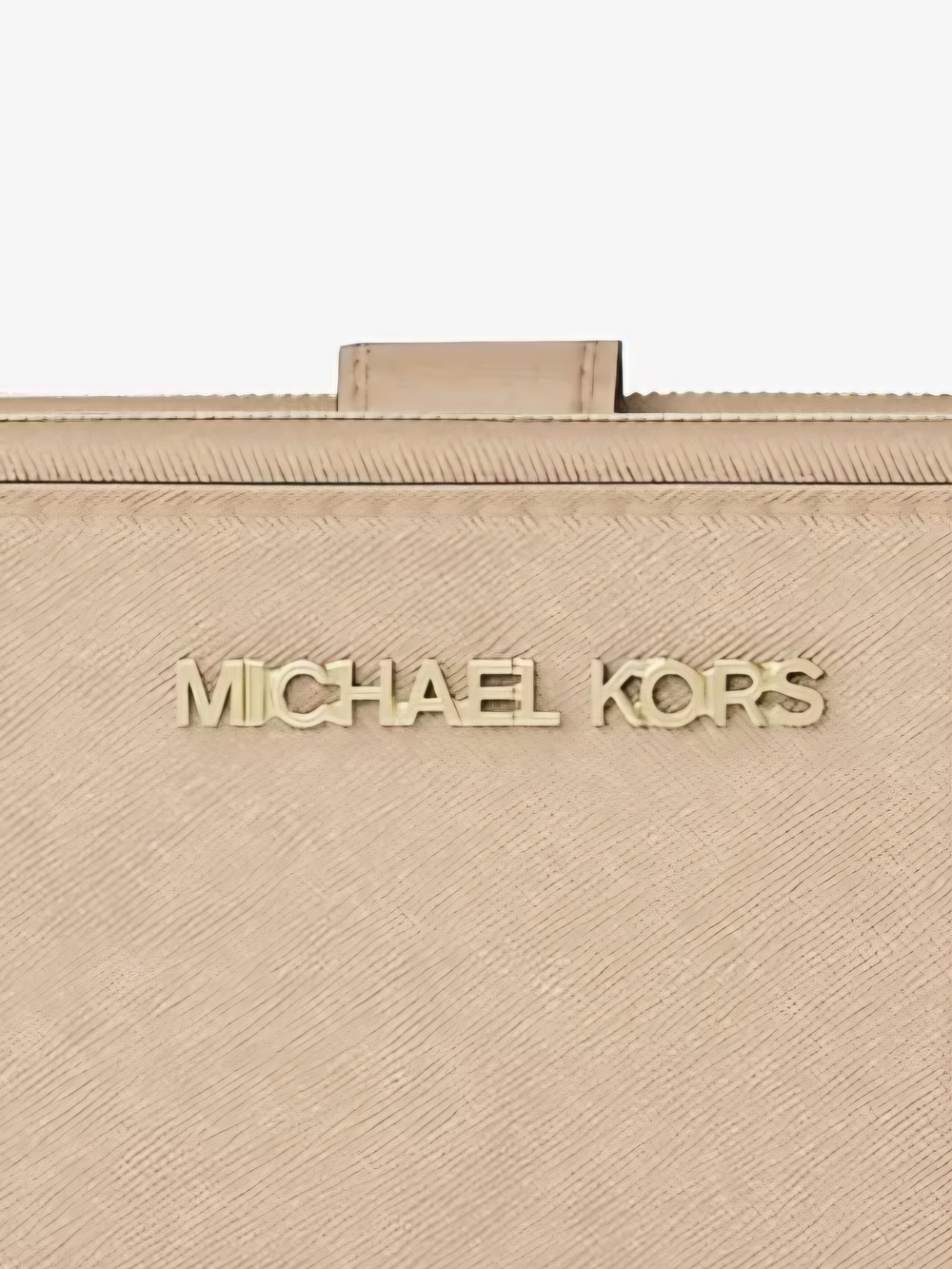 Michael Kors Jet Set Travel Double Zip Leather Wallet Nude - Picture 2 of 15